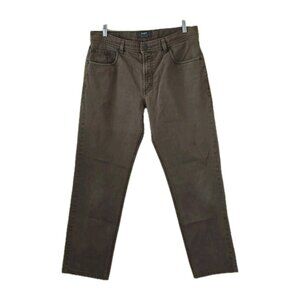 Bugatti Nevada Chino Pants Mens 36x29 Khaki Beige CottonStretch Preppy Casual